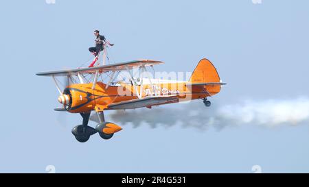 Bangor Sea Festival Wingwalkers Stock Photo