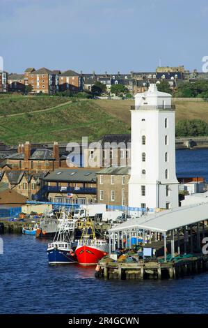 Lighthouse, North Shields, Newcastle, England, Newcastle upon Tyne Stock Photo