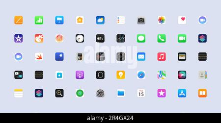 Tik Tok interface. Tik Tok screen social media, social network interface template. Homepage, loading, recommendations, subscription, profile. Stream, Stock Vector