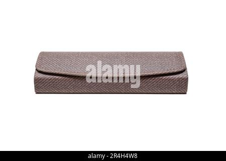 Glasses case closed, isolated on white background Stock Photo