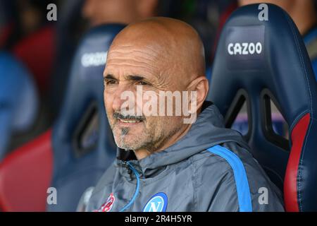 Bologna, Italy. 28th May, 2023. Renato Dall'Ara stadium, Bologna, Italy, May 28, 2023, Luciano Spalletti (Napoli) portrait during Bologna FC vs SSC Napoli - italian soccer Serie A match Credit: Live Media Publishing Group/Alamy Live News Stock Photo