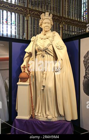 Sculptor's model of the new statue for West facade, York Minster, Minster Yard, York, North Yorkshire, England, Great Britain, United Kingdom, Europe Stock Photo