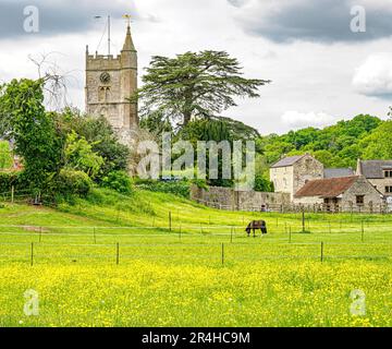 St Mary's church in the village of Compton Dando Somerset UK Stock Photo