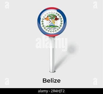 Belize flag and map in vector illustration Stock Vector Image & Art - Alamy