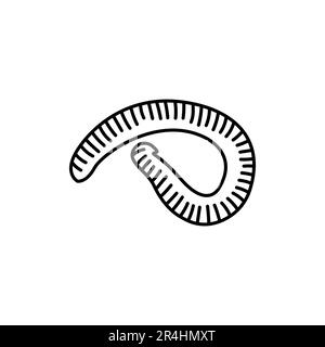 African centipede black line icon. Pictogram for web page, mobile app, promo. Stock Vector