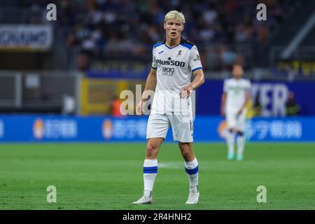 Rasmus Hojlund of Atalanta BC during the Serie A football match 