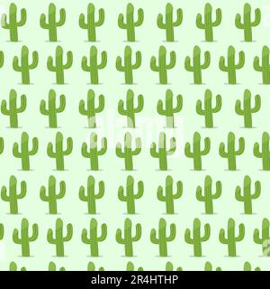Cactus Patterns Background cartoon. Vector and Illustrations Stock Vector