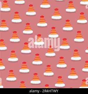 Cake Love and Love Patterns Background cartoon. Vector and Illustrations Stock Vector