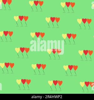 Balloons Patterns Background cartoon. Vector and Illustrations Stock Vector