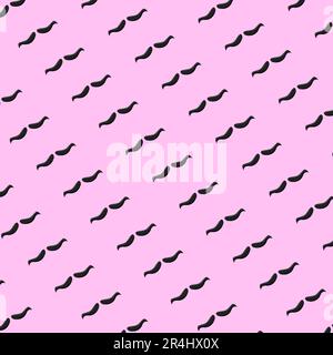 Mustache Patterns Background cartoon. Vector and Illustrations Stock Vector