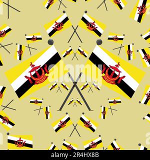 Vector Illustration of Pattern Netherlands Flags and Color Background. Stock Vector