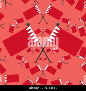 Vector Illustration of Pattern Austria Flags and Color Background. Stock Vector