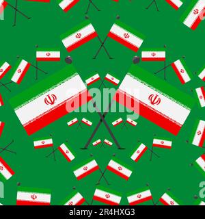 Vector Illustration of Pattern Czech Flags and Color Background. Stock Vector