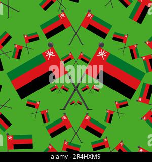 Vector Illustration of Pattern Austria Flags and Color Background. Stock Vector