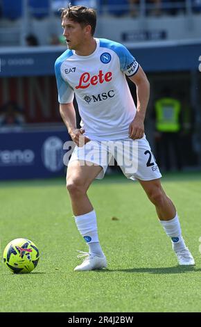 Bologna, Italy. 28th May, 2023. Renato Dall'Ara stadium, Bologna, Italy, May 28, 2023, Piotr Zielinski (SSc Napoli) in action during Bologna FC vs SSC Napoli - italian soccer Serie A match Credit: Live Media Publishing Group/Alamy Live News Stock Photo