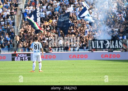 Bologna, Italy. 28th May, 2023. Renato Dall'Ara stadium, Bologna, Italy, May 28, 2023, Giacomo Raspadori (SSc Napoli) during Bologna FC vs SSC Napoli - italian soccer Serie A match Credit: Live Media Publishing Group/Alamy Live News Stock Photo