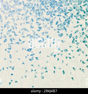 Abstract geometric background. Astonishing scattered low poly triangles with colored gradient. Artistic vector illustration. Stock Vector