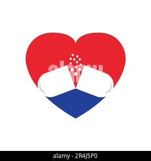 medicine capsule pill hospital, drugstore logo icon design element Stock Vector