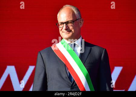 Rome, Italy. 28th May, 2023. Rome, Rome, Italy, May 28, 2023, Roberto Gualtieri meyor of Rome during 21 stage - Roma - Roma - Giro d'Italia Credit: Live Media Publishing Group/Alamy Live News Stock Photo