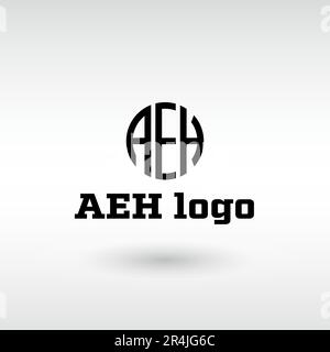 Typography AEH letter vector Logo Stock Vector