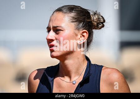 Paris, France. 28th May, 2023. Marta KOSTYUK of Ukraine during the first day of Roland-Garros 2023, Grand Slam tennis tournament, on May 28, 2023 at Roland-Garros stadium in Paris, France - Photo Matthieu Mirville/DPPI Credit: DPPI Media/Alamy Live News Stock Photo