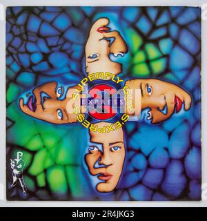 Picture cover of the seven inch vinyl version of Superfly Guy by S'Express, which was released in 1988 Stock Photo