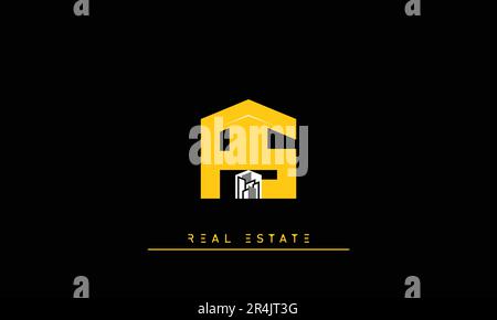 Real Estate letters Modern Creative logo PS , SP Stock Vector