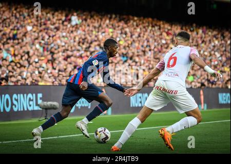 Barcelona, Spain. 28th May, 2023. Ousmane Dembele (FC Barcelona) during a La Liga Santander match between FC Barcelona and RCD Mallorca at Spotify Camp Nou, in Barcelona, Spain on May 28, 2023. (Photo/Felipe Mondino) Credit: Independent Photo Agency/Alamy Live News Stock Photo