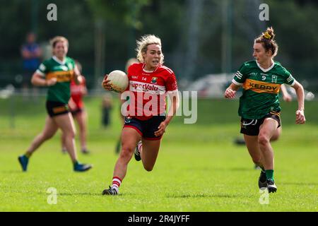 May 28th, 2023, Mallow, Ireland - Munster Ladies Gaelic Football Senior Final: Cork 5:14 - Kerry 2:17 Stock Photo