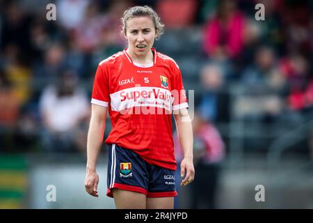 May 28th, 2023, Mallow, Ireland - Munster Ladies Gaelic Football Senior Final: Cork 5:14 - Kerry 2:17 Stock Photo