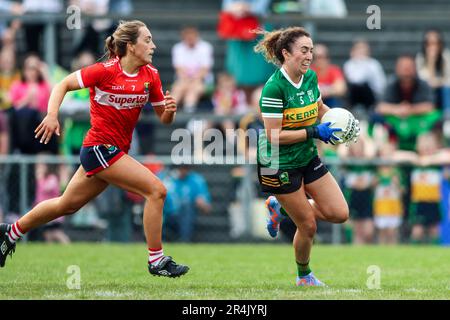 May 28th, 2023, Mallow, Ireland - Munster Ladies Gaelic Football Senior Final: Cork 5:14 - Kerry 2:17 Stock Photo