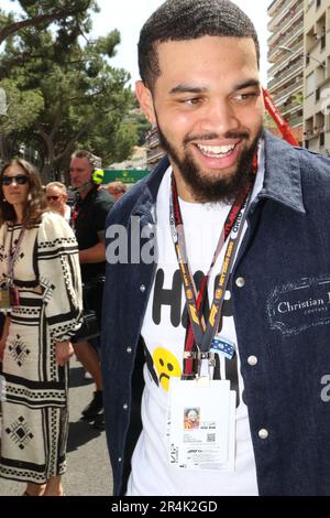 Monaco, Monaco. 27th May, 2023. MONACO, Monte Carlo, 28. May 2023; USC Trojans quarterback Caleb Williams, during the Grand Prix of Formula 1 at the Monaco street racing course on 28. May 2023. RACEDAY, picture and copyright Arthur THILL/ATP images (THILL Arthur/ATP/SPP) Credit: SPP Sport Press Photo. /Alamy Live News Stock Photo