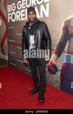 Guests attend the Big George Foreman gala screening at Ham Yard Hotel Featuring: DJ Spoony Where: London, United Kingdom When: 26 Apr 2023 Credit: Phil Lewis/WENN Stock Photo