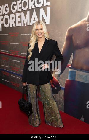 Guests attend the Big George Foreman gala screening at Ham Yard Hotel Featuring: Abbie Quinnen Where: London, United Kingdom When: 26 Apr 2023 Credit: Phil Lewis/WENN Stock Photo