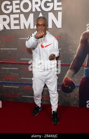 Guests attend the Big George Foreman gala screening at Ham Yard Hotel Featuring: Michael Watson Where: London, United Kingdom When: 26 Apr 2023 Credit: Phil Lewis/WENN Stock Photo