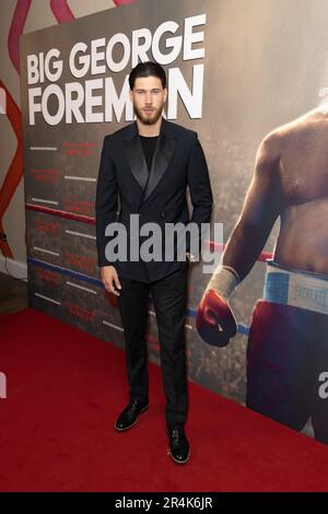 Guests attend the Big George Foreman gala screening at Ham Yard Hotel Featuring: Jack Fowler Where: London, United Kingdom When: 26 Apr 2023 Credit: Phil Lewis/WENN Stock Photo