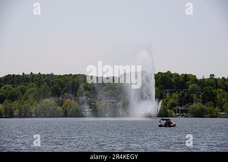 Équipe de sauvetage au Défi EnBarqie de Granby Québec Stock Photo