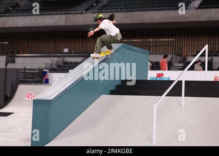 Tokyo, Japan. 26th May, 2023. Funa Nakayama (JPN) Skateboarding : 2023 UPRISING TOKYO practice at Ariake Arena in Tokyo, Japan . Credit: Naoki Morita/AFLO SPORT/Alamy Live News Stock Photo