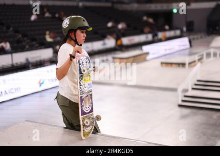 Tokyo, Japan. 26th May, 2023. Funa Nakayama (JPN) Skateboarding : 2023 UPRISING TOKYO practice at Ariake Arena in Tokyo, Japan . Credit: Naoki Morita/AFLO SPORT/Alamy Live News Stock Photo