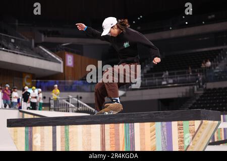 Tokyo, Japan. 27th May, 2023. Nanaka Fujisawa (JPN) Skateboarding : 2023 UPRISING TOKYO Women's Skateboard Street Semi-Final at Ariake Arena in Tokyo, Japan . Credit: Naoki Morita/AFLO SPORT/Alamy Live News Stock Photo