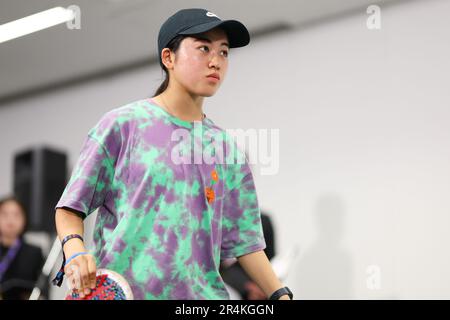 Tokyo, Japan. 27th May, 2023. Funa Nakayama (JPN) Skateboarding : 2023 UPRISING TOKYO Press Conference at Ariake Arena in Tokyo, Japan . Credit: Naoki Morita/AFLO SPORT/Alamy Live News Stock Photo