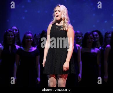 Renee Rapp performing at the 2018 National High School Musical Theatre ...