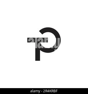 letter t time watch simple geometric logo vector Stock Vector