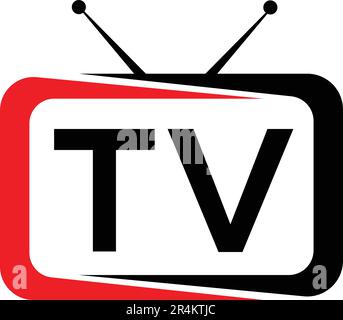 Television logo design. Stock Vector