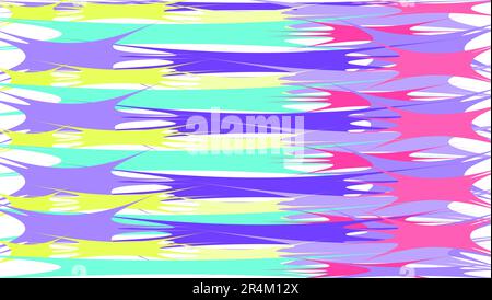 Simple background from minimalistic magical red-blue abstract bright blobs of inclined lines of waves of strips of geometric undulating figures with s Stock Vector