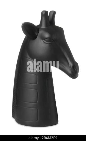 Decorative figure of giraffe on white background Stock Photo