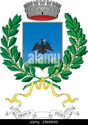 Pavullo nel Frignano, coat of arms of the city, province of Modena, Italy, vector illustration Stock Vector