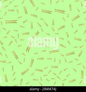 Ladder Icon Seamless Pattern, Ladder Equipment. Stock Vector