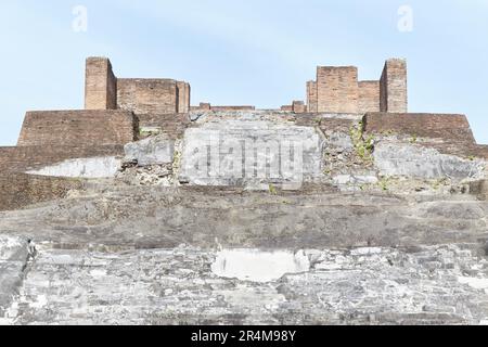 The elaborate ruins of Comalcalco in Tabasco, Mexico, is the western-most Mayan city and the only ever built of brick Stock Photo