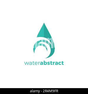 Water Abstract Logo Vector. Water Icon Design Stock Vector